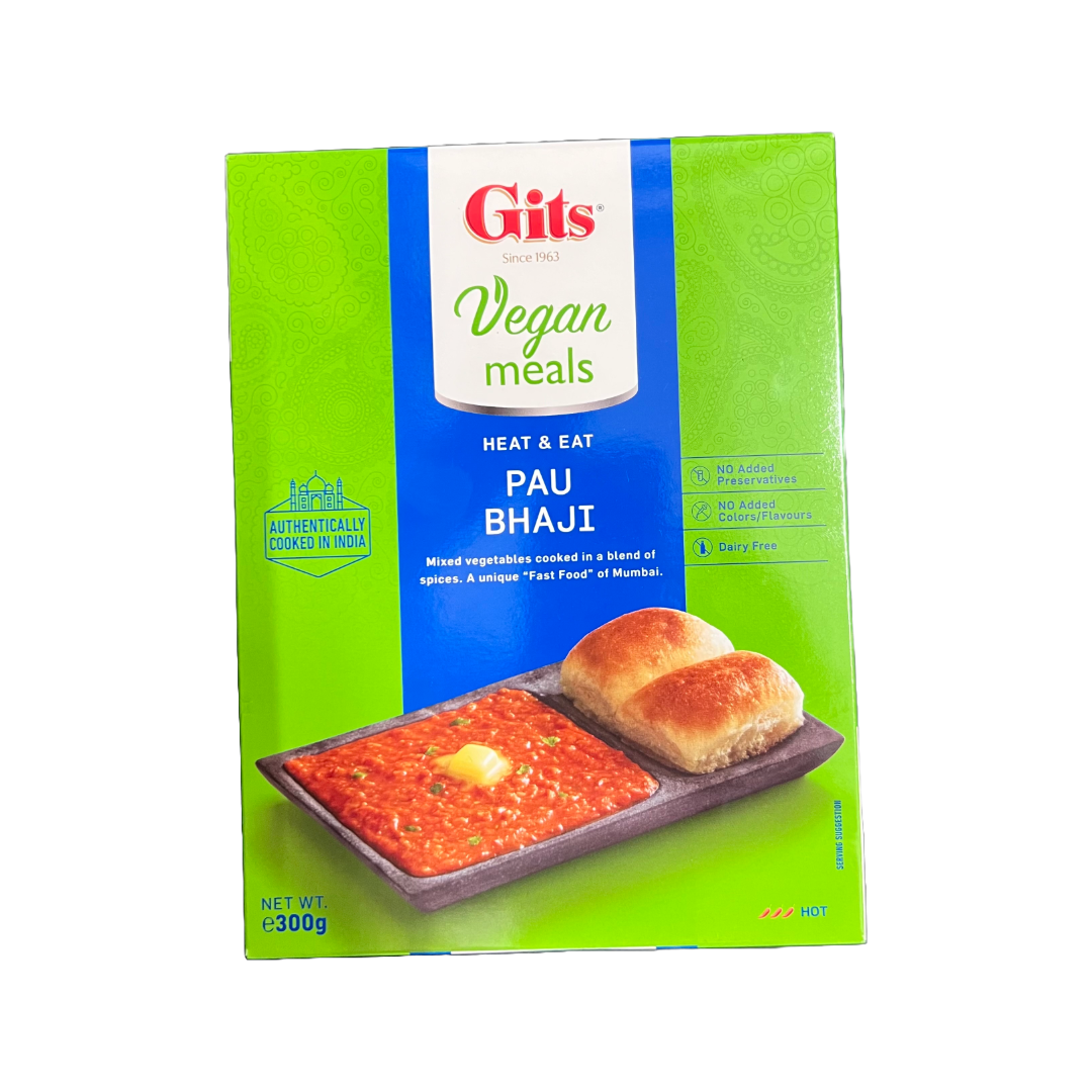 Gits Pav Bhaji – ready-to-cook Indian street-style mashed vegetable curry mix. Buy from an Indian grocery supermarket online
