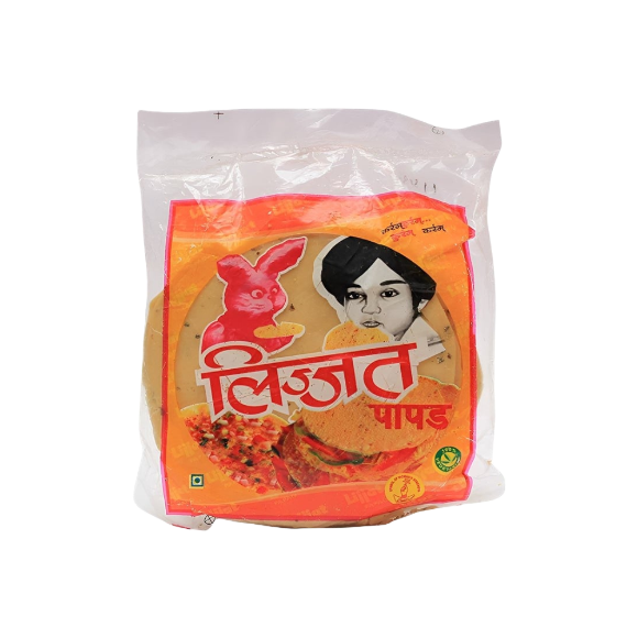 Lijjat Punjabi Masala Papad – spicy and crispy Indian lentil crackers with authentic Punjabi flavors. Buy from an Indian shop