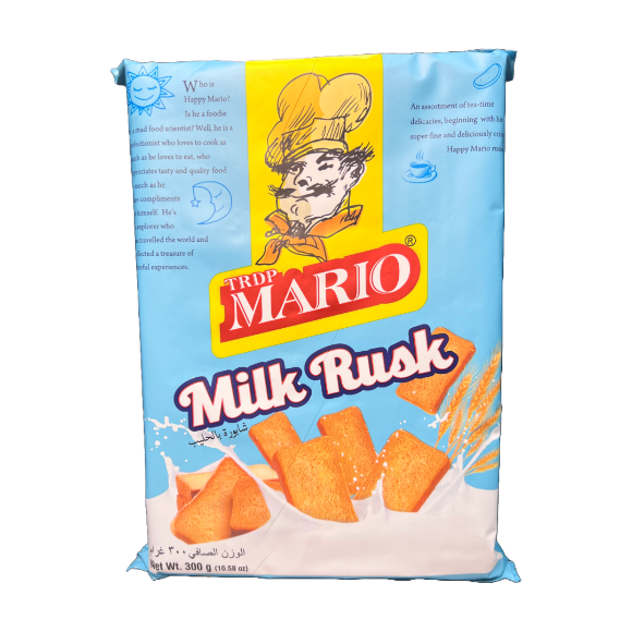 ario Milk Rusk – crispy and golden-baked Indian tea-time snack, perfect with chai. Buy from an Indian grocery outlet online or nearby