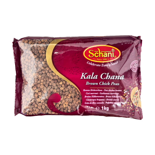 Schani Kala Chana – premium black chickpeas, rich in protein and fiber, perfect for Indian curries and salads."