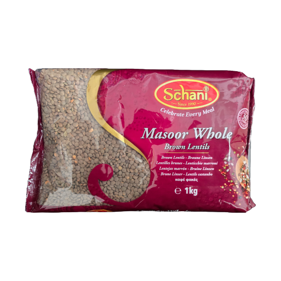 Schani Masoor Whole – premium whole red lentils, rich in protein and fiber, ideal for Indian dals and healthy meals. Available at an Indian food shop online or nearby.