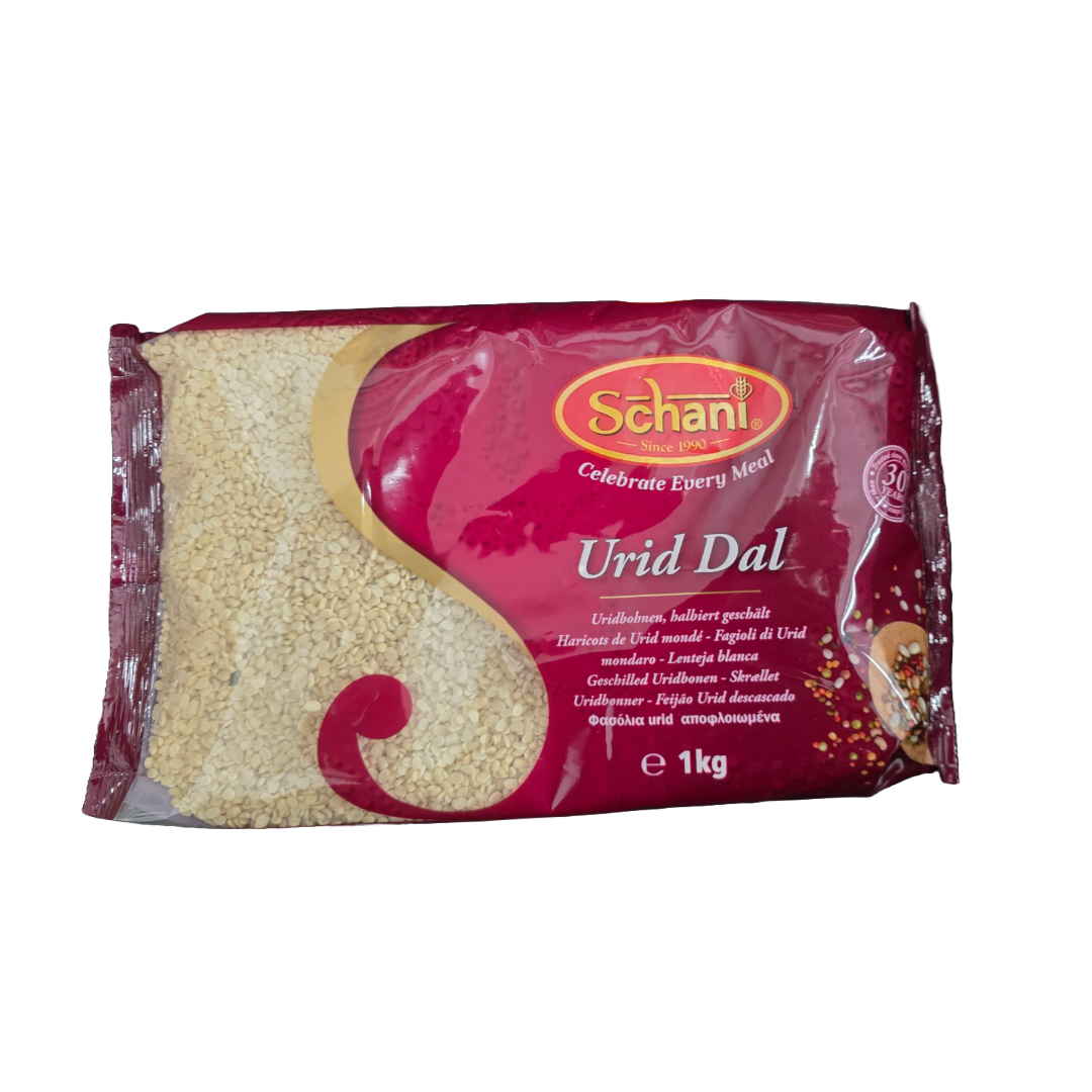 Schani Urid Dal – high-quality split black gram for Indian dal, dosa, and vada recipes. Buy from an Indian grocery store near me or online.